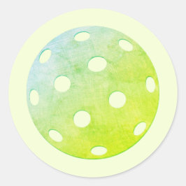 Pickleball Party Sports Green Custom Runder Aufkleber