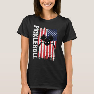 Pickleball Patriotic US Flag 4. Juli 1999 T-Shirt