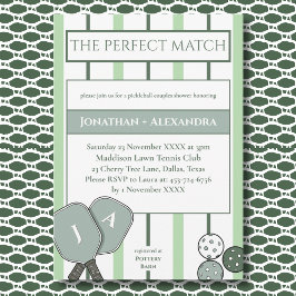 Pickleball Perfect Match Paare Brautparty          Einladung