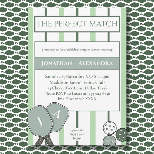 Pickleball Perfect Match Paare Brautparty          Einladung