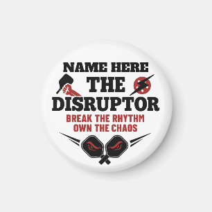Pickleball Personalisierter Name The Disruptor Magnet