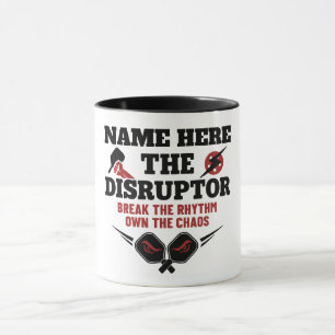 Pickleball Personalisierter Name The Disruptor Tasse