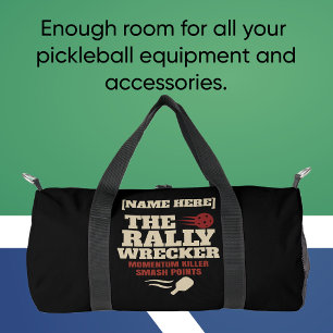 Pickleball Personalisierter Name THE RALLY WRECKER Duffle Bag