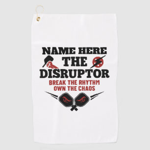 Pickleball Personalisiertes Name The Disruptor Han Golfhandtuch
