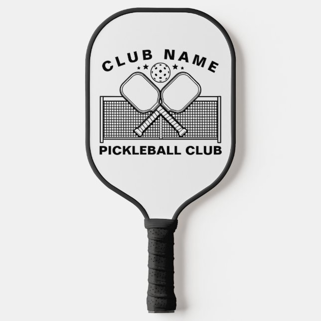 Pickleball Personalized Club Name  Pickleball Schläger (Vorderseite)