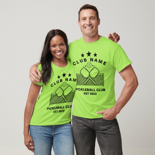Pickleball Personalized Club Name T-Shirt (Unisex)