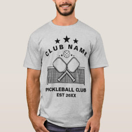 Pickleball Personalized Club Name T-Shirt