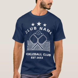 Pickleball Personalized Club Name T-Shirt