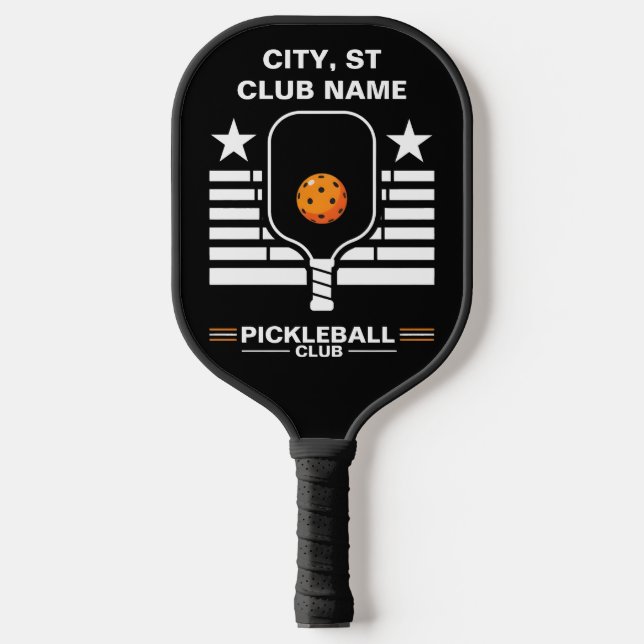 Pickleball Personalized Name Pickleball Club Schläger (Vorderseite)