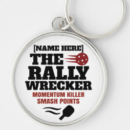 Pickleball Personalized Name The Rally Wrecker Schlüsselanhänger
