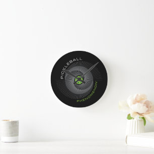 Pickleball-Phänomen-Galaxie Runde Wanduhr