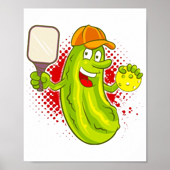 Pickleball Pickle Player Poster (Vorne)
