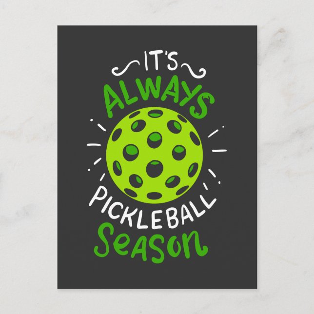 Pickleball - Pickleball-Saison Postkarte (Vorderseite)