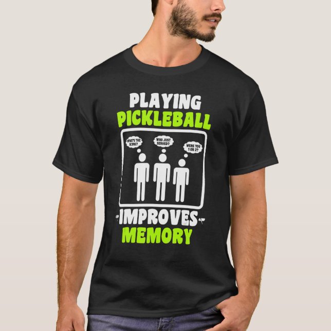 Pickleball Pickleball Spieler Männer T-Shirt (Vorderseite)