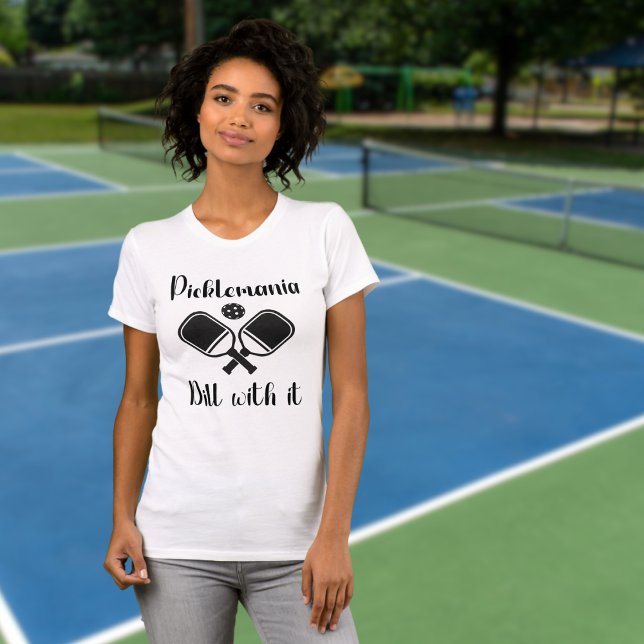 Pickleball Picklemania Dill mit lustigem Wortspiel T-Shirt (Von Creator hochgeladen)