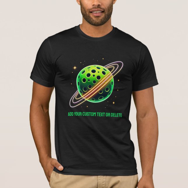 Pickleball Planet & Sport's Lover Paddle Geschenk T-Shirt (Vorderseite)