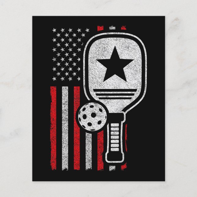 Pickleball Player - American Flag Pickleball - Bil (Vorderseite)