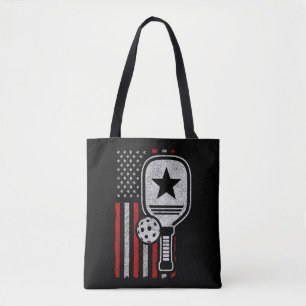 Pickleball Player - American Flag Pickleball - Bil Tasche