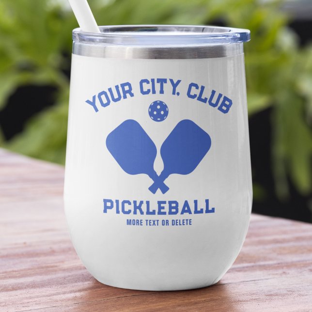 Pickleball Player Club Team Name Personalisiert Bl (Von Creator hochgeladen)