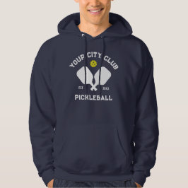 Pickleball Player Club Vintag Personalisiert Hoodie