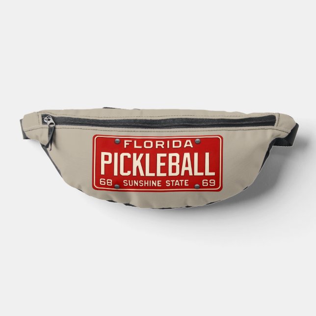 Pickleball Player Fan Retro Florida License Plate Bauchtasche (Ablage )