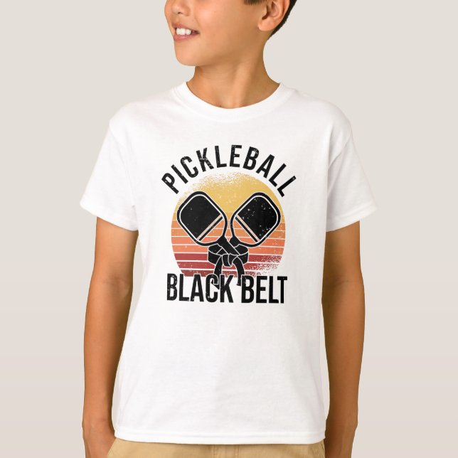 Pickleball Player Hobby Pickleball Black Strap T-Shirt (Vorderseite)