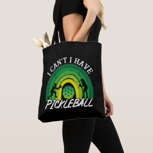 Pickleball Player I Kann ich Pickleball Rainbow ni Tasche