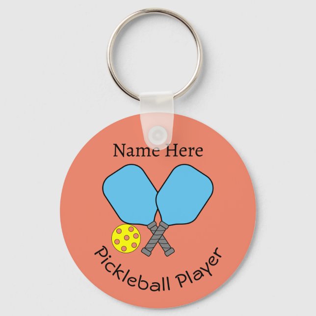 Pickleball Player Key Ring Schlüsselanhänger (Vorderseite)