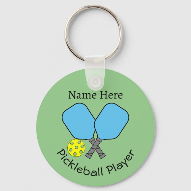 Pickleball Player Key Ring Schlüsselanhänger (Vorderseite)