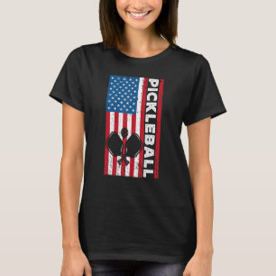 Pickleball Player Paddle Men Paddleball USA Amerik T-Shirt
