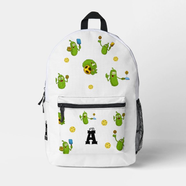 Pickleball Player Personalisiert Name Funny Bedruckter Rucksack (Vorderseite)