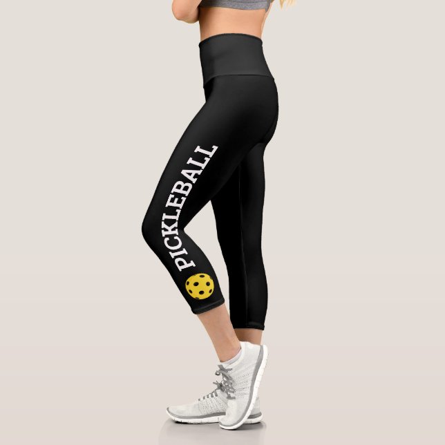 Pickleball Player Personalized  Capri Leggings (Links)