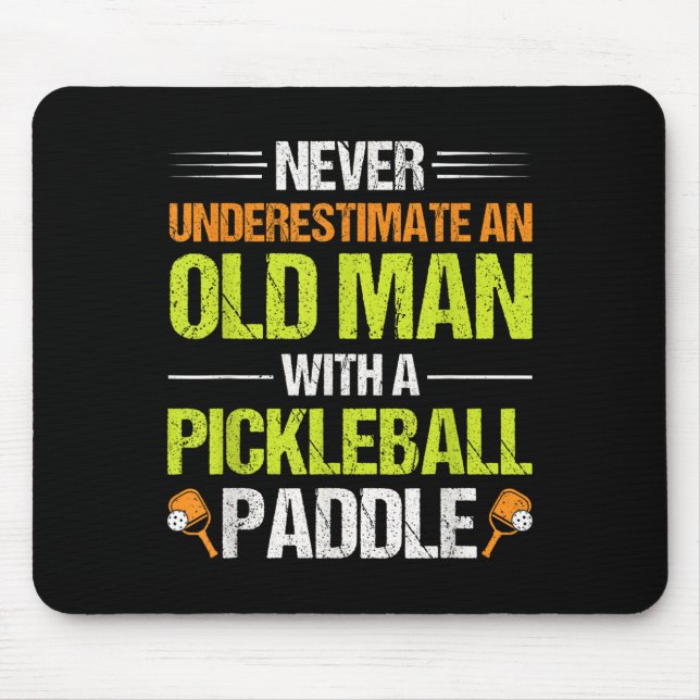 Pickleball Player Quote Funny Pickleball Lover Gra Mousepad (Vorne)