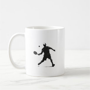 Pickleball Player Silhouette Sportdesign Kaffeetasse