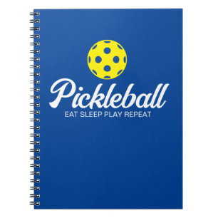 Pickleball Player Spiralnotebook mit lustigem Zita Notizblock