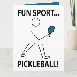 Pickleball Player Sports Fun Sport Pickleball Karte