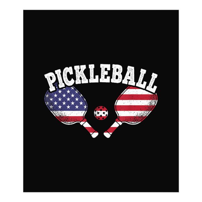 Pickleball Player Vintag Pickle Ball Liebe Fotodruck (Vorne)