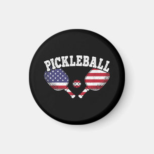 Pickleball Player Vintag Pickle Ball Liebe Magnet
