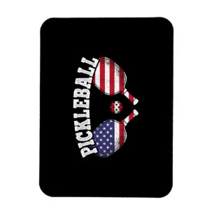 Pickleball Player Vintag Pickle Ball Liebe Magnet