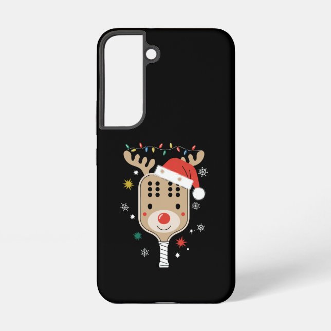 Pickleball Player Weihnachtsfeiertag Reindeer Xmas Samsung Galaxy Hülle (Rückseite)