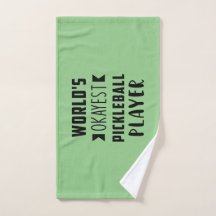 Pickleball Player's Humorvolles Handtuch
