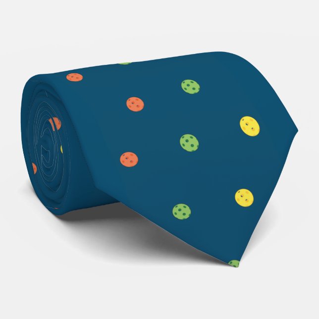 Pickleball Polka Dot Cravate (Roulé)