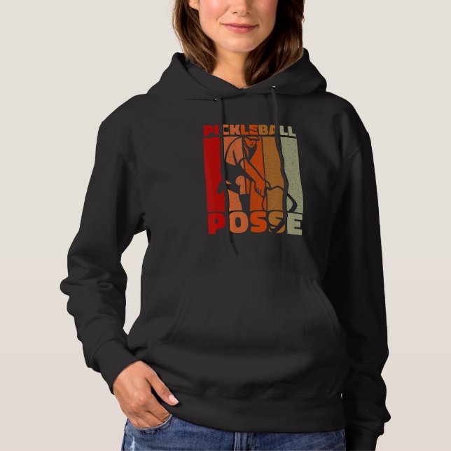 Pickleball Posse Funny Pickleball Quote for Pickle Hoodie (Vorderseite)