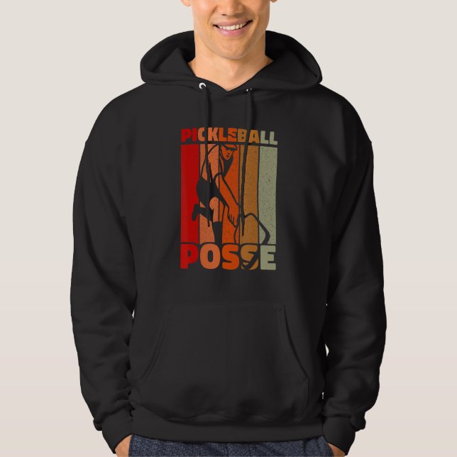 Pickleball Posse Funny Pickleball Quote for Pickle Hoodie (Vorderseite)