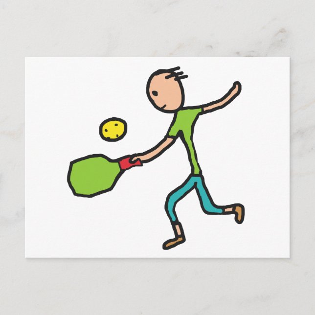 Pickleball Postkarte (Vorderseite)