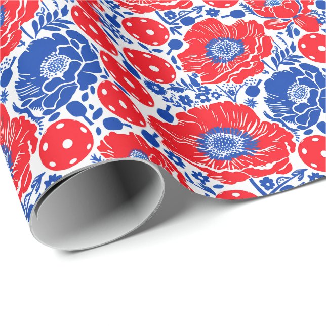 Pickleball Present Wrap Geschenkpapier (Rolleneckpunkt)