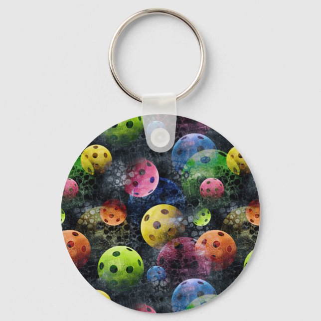 Pickleball Print Schlüsselanhänger (Vorderseite)