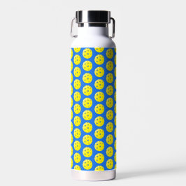 Pickleball Print Yellow and Blue Trinkflasche