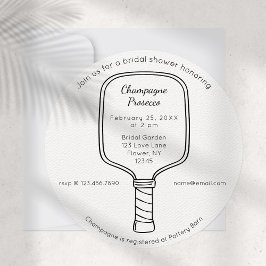 Pickleball & Prosecco Bridal Dusche Einladung