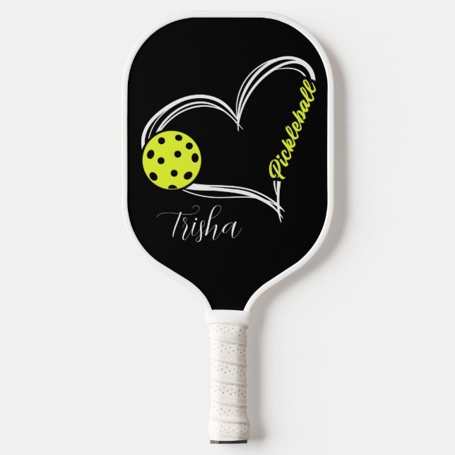 Pickleball Pulse — Love Every Rally Personalized Schläger (Vorderseite)